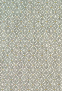 Schumacher Fabric Clifton Cotton Strie Aqua 63524