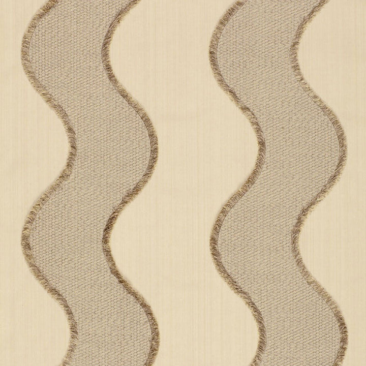 Wavelength Sandstone 63700 by Schumacher Fabric Schumacher Fabric Wavelength Sandstone 63700Fabric VISCOSE 64% ITALY </p><p>Repeat: H: HORZ. 9" (23CM) , V: 54.5 - Fabric Carolina -