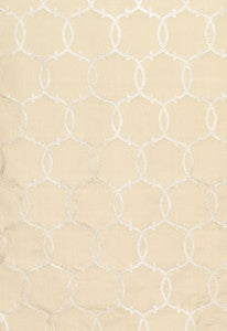 Schumacher Fabric Silk Tracery Alabaster 63712