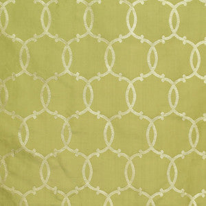 Schumacher Fabric Silk Tracery Vert 63713