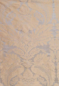 Schumacher Fabric Bennet Silk Damask Mineral 63731