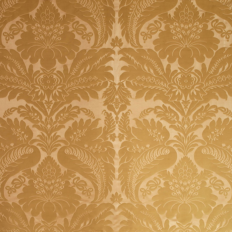 Bennet Silk Damask Rose Quartz 63732 by Schumacher Designer Fabric PEMBERLEY SILKS See Sample INDIA . </p><p>Repeat: Horizontal: 27" (69CM) and Vertical: 31 1/4" (79CM) 54" WIDE (137CM) - Swanky Fabrics -