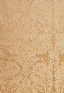 Schumacher Fabric Bennet Silk Damask Travertine 63733