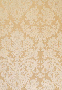 Schumacher Fabric Hatfield Silk Damask Sesame 63740