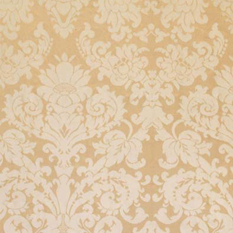 Hatfield Silk Damask Sesame 63740 by Schumacher Designer Fabric PEMBERLEY SILKS See Sample INDIA . </p><p>Repeat: Horizontal: 26 1/2" (67CM) and Vertical: 39" (99CM) 53" WIDE (135CM) - Swanky Fabrics -