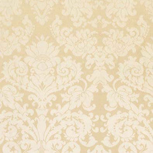 Schumacher Fabric Hatfield Silk Damask Vellum 63743