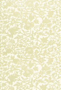 Schumacher Fabric Sissinghurst Crewel Ivory 63760