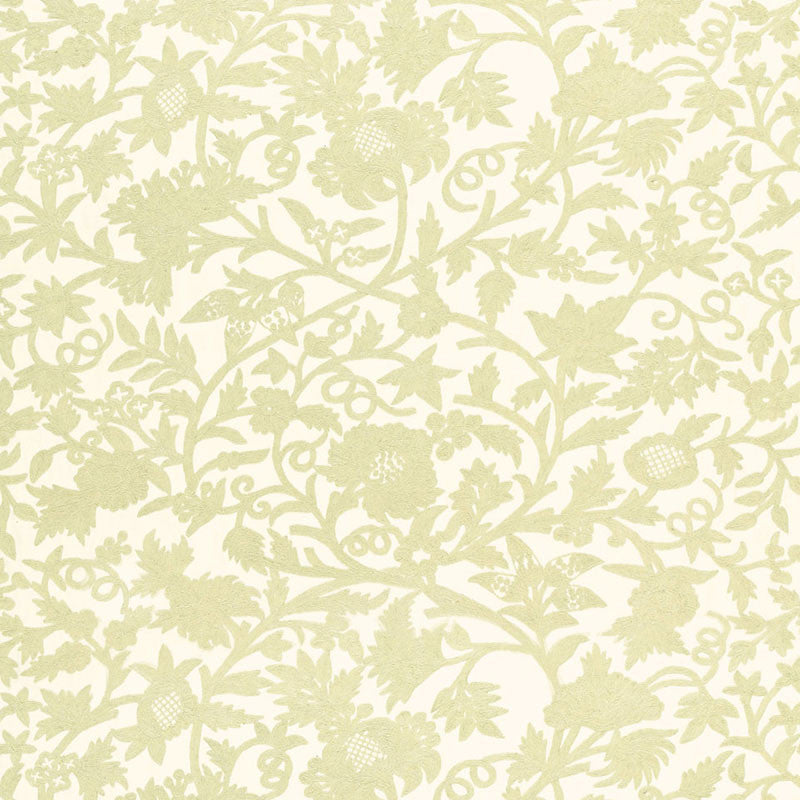 Sissinghurst Crewel Ivory 63760 by Schumacher Designer Fabric PERENNIAL FAVORITES COTTON 60% WOOL 40% INDIA MARTINDALE 10,000 </p><p>Repeat: Horizontal: 50 1/4" (128CM) and Vertical: 39" (99CM) 50.25 - Swanky Fabrics -