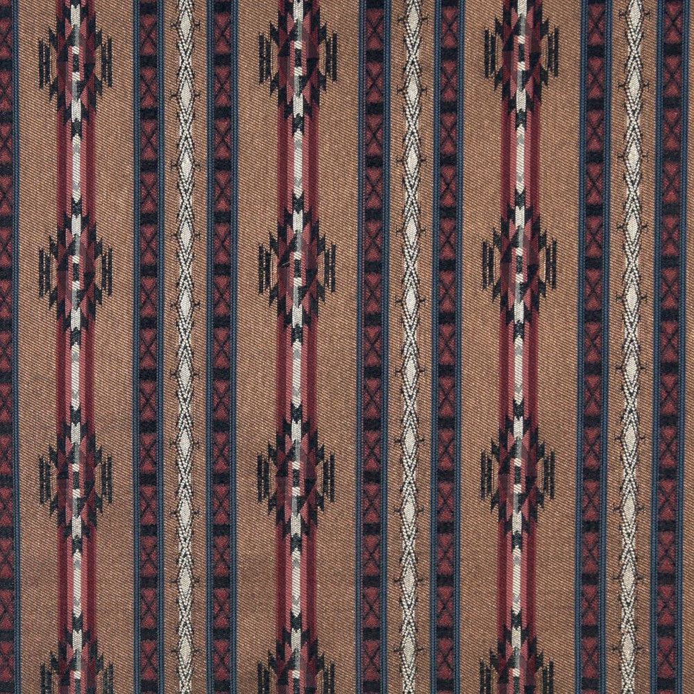 6381 Pottery Stripe by Charlotte Designer Fabric Ring Book Page #63 55% Polyester; 45% Cotton Made In USA Exceeds 90,000 Wyzenbeek Rubs (Heavy Duty) Horizontal: 8.5" x Vertical: 7.5" 54 Inches - Swanky Fabrics -