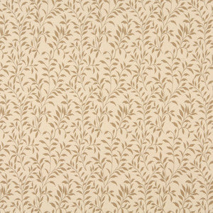 Charlotte Fabric 6411 Cream Leaf