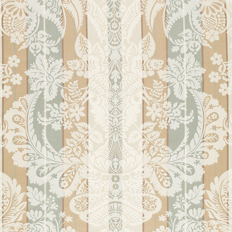Savannah Imberline Damask Ciel 64391 by Schumacher Designer Fabric PALAZZO SILK 100% INDIA MARTINDALE 2,000 </p><p>Repeat: Horizontal: 27 1/2" (70CM) and Vertical: 27 1/4" (69CM) 55 - Swanky Fabrics -