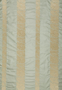 Schumacher Fabric Mandarin Silk Stripe Ocean Mist 64432