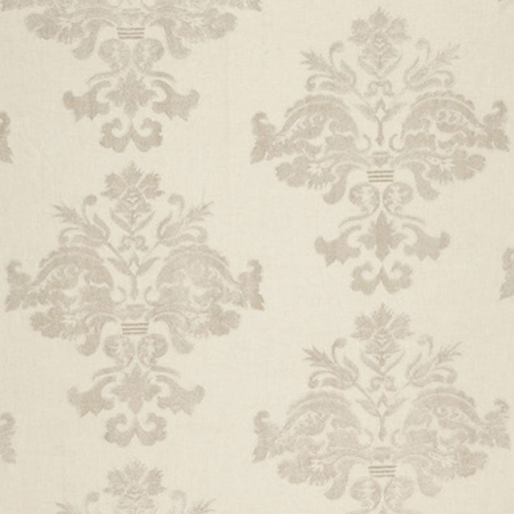 Margaux Linen Embroidery Winter White 64470 by Schumacher Designer Fabric PALAZZO LINEN 53% VISCOSE RAYON 47% INDIA MARTINDALE 6,000 </p><p>Repeat: Horizontal: 12 1/2" (32CM) and Vertical: 15 1/8" (38CM) 52 - Swanky Fabrics -