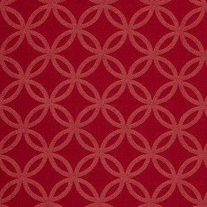 Schumacher Fabric Circle Dance Raspberry 64485