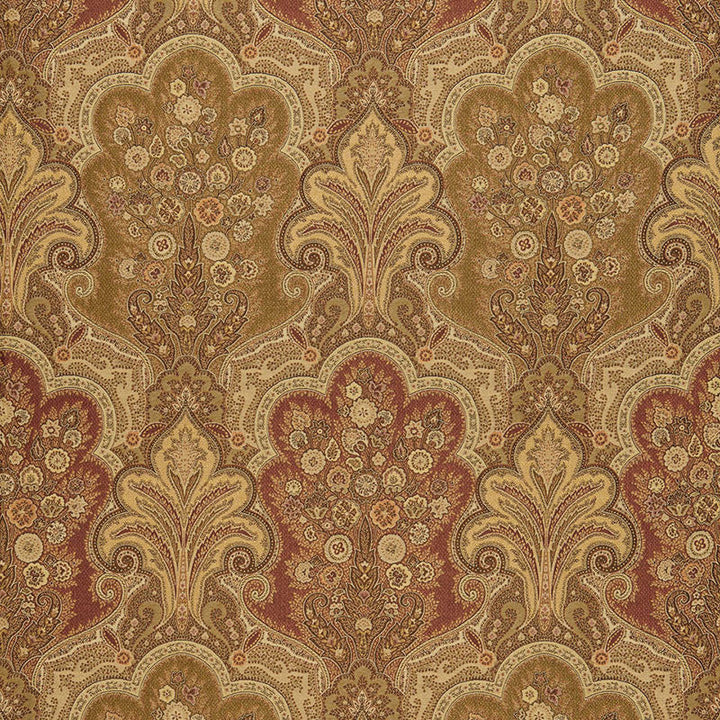 New Castle Paisley Tuscan 64591 by Schumacher Fabric Schumacher Fabric New Castle Paisley Tuscan 64591Fabric COTTON 56% ITALY </p><p>Repeat: H: HORZ. 13 1/2" (34CM) , V: VERT. 22 1/2" (57CM) 53 - Fabric Carolina -