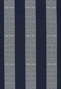 Schumacher Fabric Maiandros Weave Indigo 64603