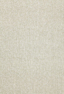Schumacher Fabric Vermicelli Embroidery Pearl 64673