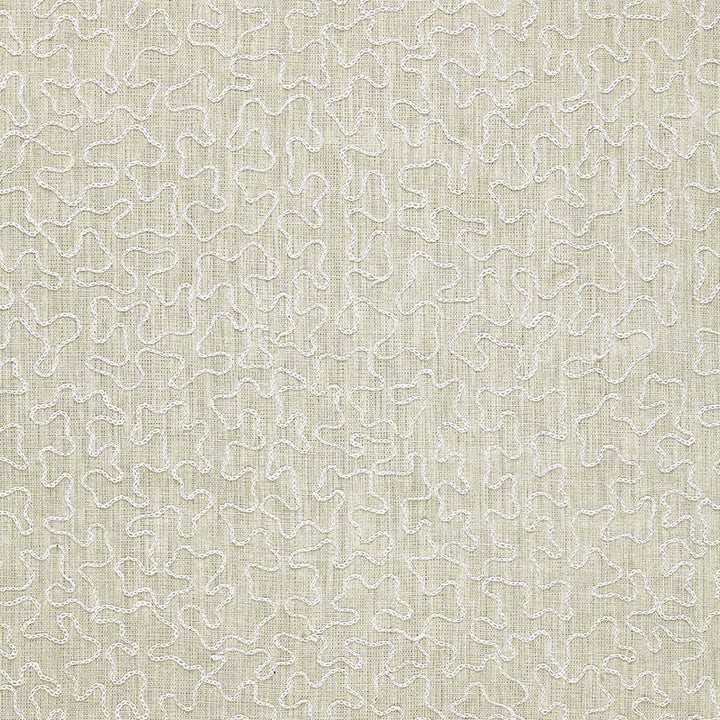 Vermicelli Embroidery Pearl 64673 by Schumacher Designer Fabric CHROMA LINEN 90% COTTON 10% INDIA MARTINDALE 8,000 </p><p>Repeat: Horizontal: and Vertical: 53 - Swanky Fabrics -