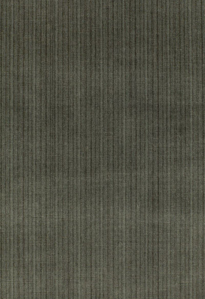 Antique Strie Velvet Smoke 64712 by Schumacher Designer Fabric Chroma 65% Cotton, 35% Viscose Wyzenbeek 150,000 Horizontal: - and Vertical: - 54 - Swanky Fabrics -