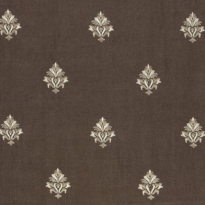 Lorenzo Embroidery Coffee Bean 64722 by Schumacher Fabric Schumacher Fabric Lorenzo Embroidery Coffee Bean 64722Fabric LINEN 93% INDIA </p><p>Repeat: H: HORZ. 5 1/8" (13CM) , V: VERT. 11 1/2" (29CM) 51.375 - Fabric Carolina -