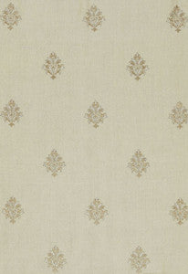 Schumacher Fabric Lorenzo Embroidery Natural 64723