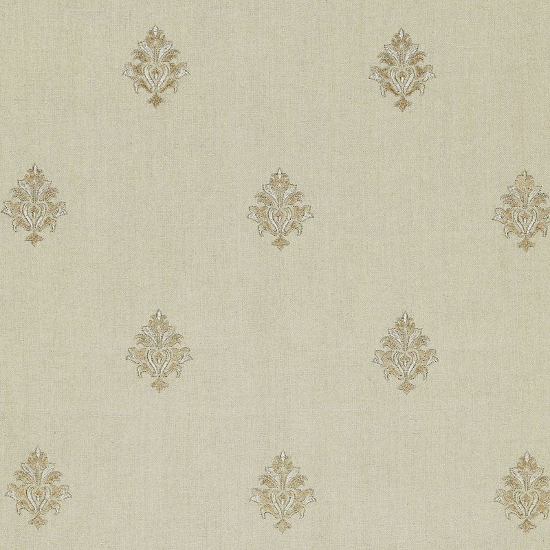 Lorenzo Embroidery Natural 64723 by Schumacher Fabric Schumacher Fabric Lorenzo Embroidery Natural 64723Fabric LINEN 93% INDIA </p><p>Repeat: H: HORZ. 5 1/8" (13CM) , V: VERT. 11 1/2" (29CM) 51.375 - Fabric Carolina -