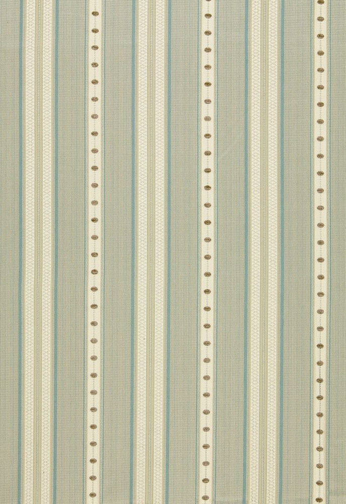 Francesca Stripe Moonstone 64750 by Schumacher Designer Fabric Chroma 76% Cotton, 21% Viscose, 3% Acrylic Martindale 6,000 Horizontal: 6.75 and Vertical: 1 54 - Swanky Fabrics -