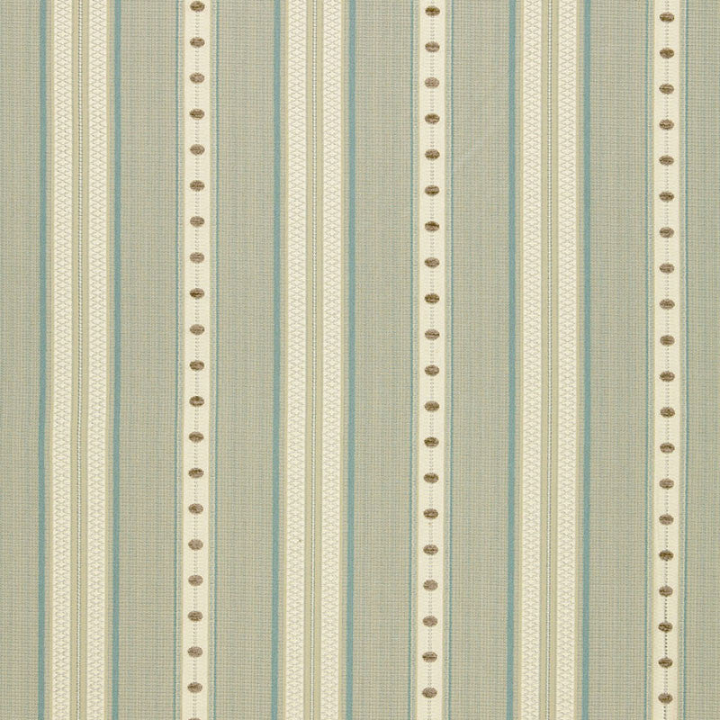 Francesca Stripe Moonstone 64750 by Schumacher Designer Fabric CHROMA SP14 See Sample ITALY MEDIUM DUTY </p><p>Repeat: Horizontal: 6 3/4" (17CM) and Vertical: 1" (3CM) 54" WIDE (137CM) - Swanky Fabrics -