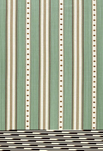 Schumacher Fabric Francesca Stripe Aqua 64753