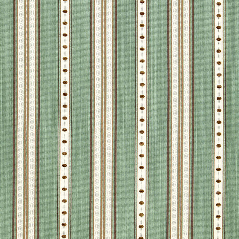Francesca Stripe Aqua 64753 by Schumacher Designer Fabric CHROMA See Sample ITALY MEDIUM DUTY </p><p>Repeat: Horizontal: 6 3/4" (17CM) and Vertical: 1" (3CM) 54" WIDE (137CM) - Swanky Fabrics -