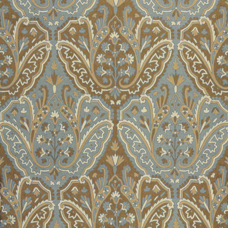 Maharajah Crewel Embroidery Verdigris 64810 by Schumacher Fabric Schumacher Fabric Maharajah Crewel Embroidery Verdigris 64810Fabric WOOL 70% INDIA </p><p>Repeat: H: HORZ. 24 1/2" (62CM) , V: VERT. 32 1/4" (82CM) 50 - Fabric Carolina -
