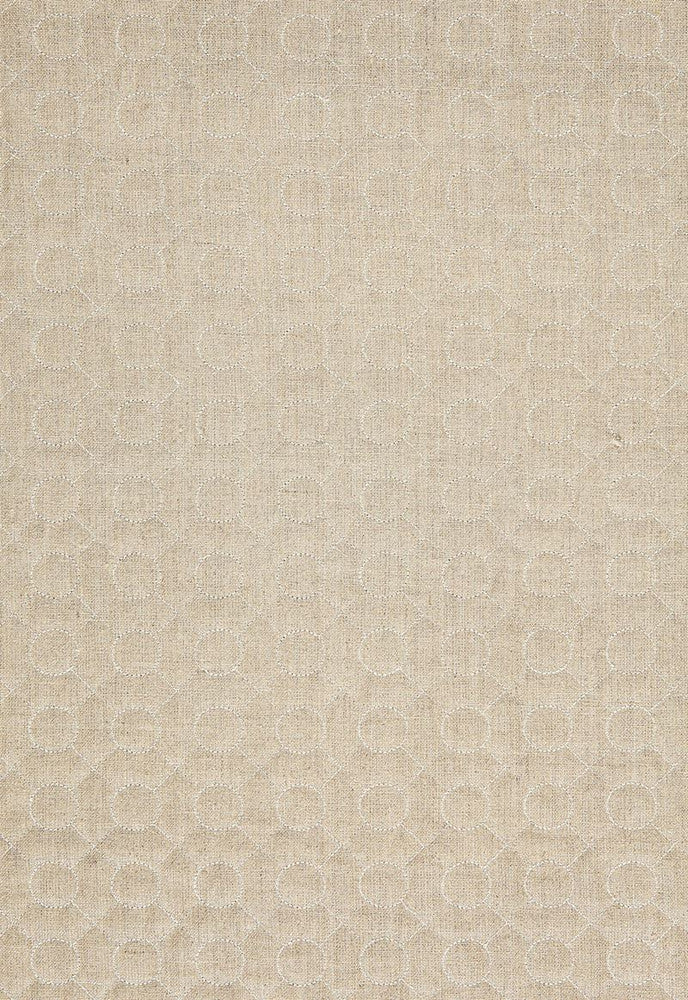 Arles Embroidery Greige 65000 by Schumacher Designer Fabric Au-Naturel 54% Linen, 24% Polyester, 16% Cotton, 6% Viscose Martindale 5,000 Horizontal: 1.375 and Vertical: 1.375 50.5 - Swanky Fabrics -