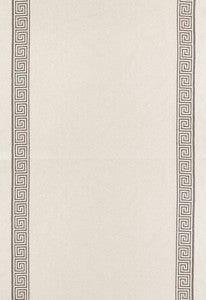Schumacher Fabric Greek Key Embroidery Ii Truffle 65250