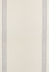 Schumacher Fabric Greek Key Embroidery Ii Zinc 65251