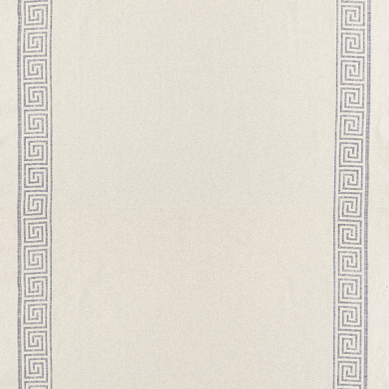 Greek Key Embroidery Ii Zinc 65251 by Schumacher Designer Fabric AU NATUREL See Sample BELGIUM HEAVY DUTY </p><p>Repeat: Horizontal: - and Vertical: 4 1/8" (10CM) 58" WIDE (147CM) - Swanky Fabrics -