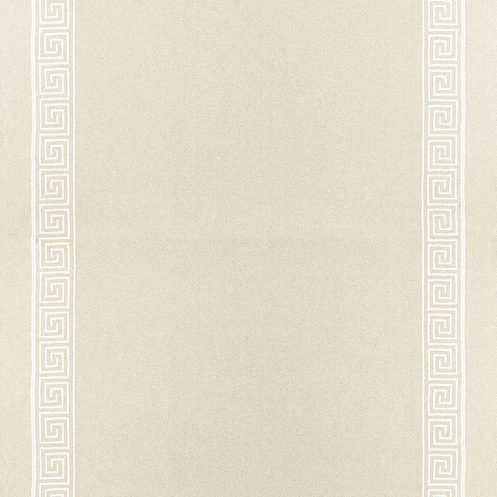 Greek Key Embroidery Ii Oyster 65252 by Schumacher Designer Fabric AU NATUREL COTTON 70% LINEN 24% BELGIUM MARTINDALE 20,000 </p><p>Repeat: Horizontal: and Vertical: 4 1/8" (10CM) 58 - Swanky Fabrics -