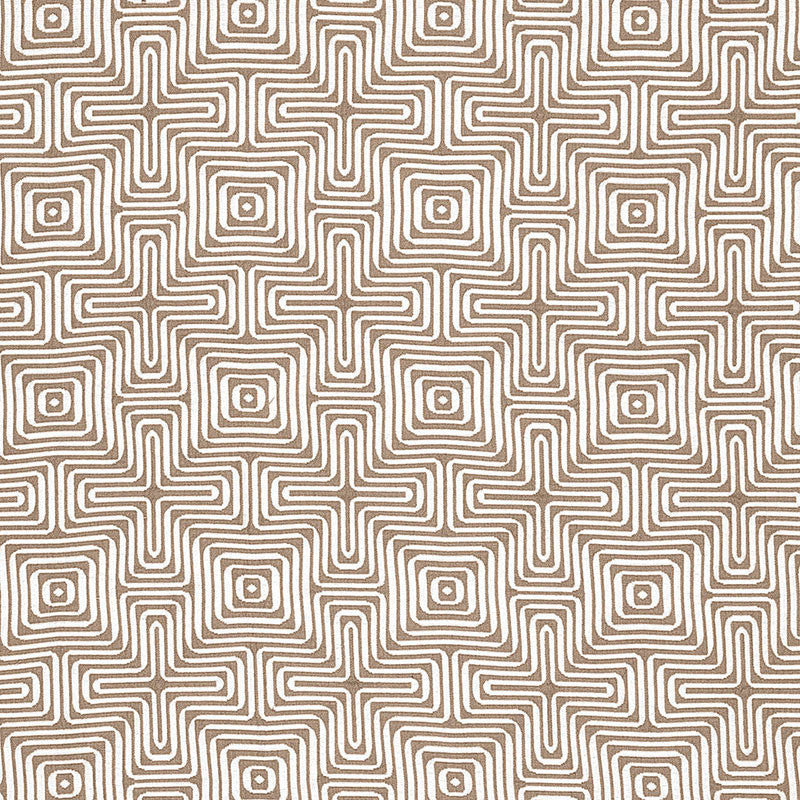 Amazing Maze Sand 65323 by Schumacher Designer Fabric INDOOR OUTDOOR PRINTS SUNBRELLA ACRYLIC 100% UNITED STATES OF AMERICA WYZENBEEK 12,000 </p><p>Repeat: Horizontal: 6 3/8" (16CM) and Vertical: 6 3/8" (16CM) 51 - Swanky Fabrics -