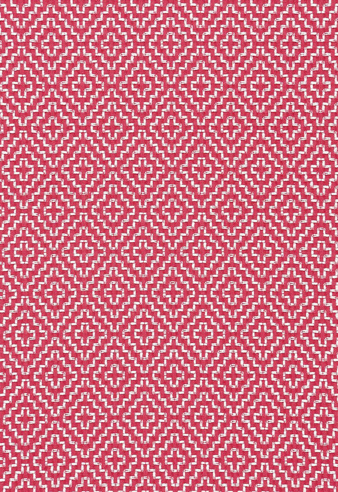 Soho Weave Raspberry 65620 by Schumacher Designer Fabric Essentials-Small-Scale-Upholstery-Fabrics 100% Cotton Martindale 18,000 Horizontal: 2.25 and Vertical: 3.25 56 - Swanky Fabrics -