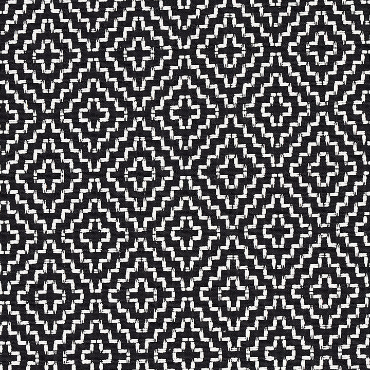 Soho Weave Black 65626 by Schumacher Fabric Schumacher Fabric Soho Weave Black 65626Fabric COTTON 100% ITALY </p><p>Repeat: H: HORZ. 2 1/4" (6CM) , V: VERT. 3 1/4" (8CM) 56 - Fabric Carolina -