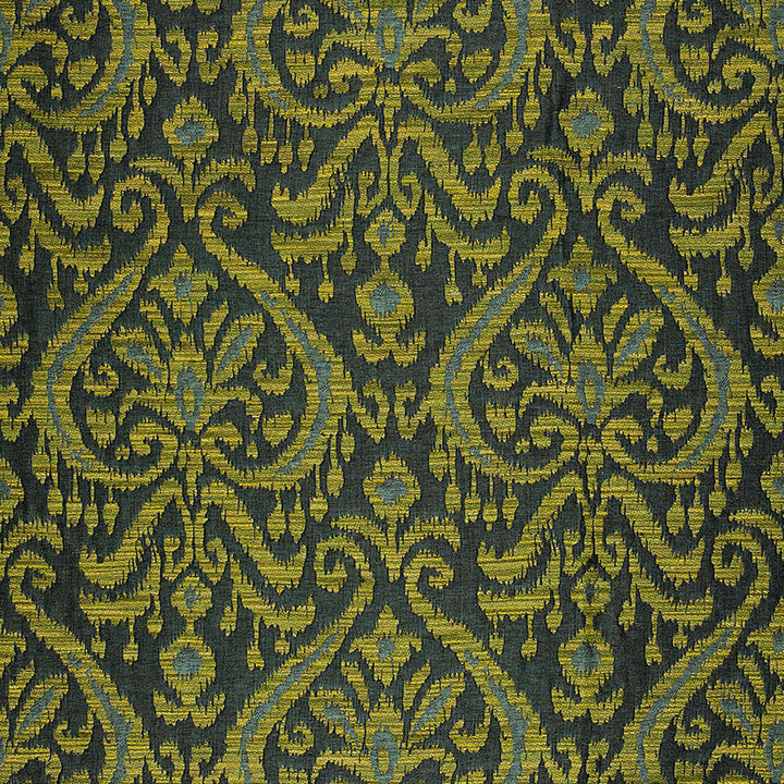 Maroc Linen Damask Viridian 65630 by Schumacher Designer Fabric CHROMA See Sample ITALY MEDIUM DUTY </p><p>Repeat: Horizontal: 6 7/8" (17CM) and Vertical: 25" (64CM) 55" WIDE (140CM) - Swanky Fabrics -