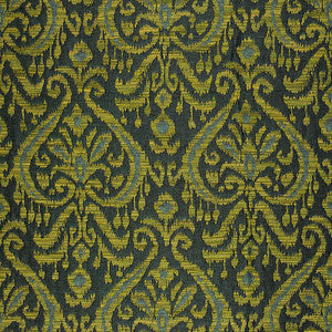 Schumacher Fabric Maroc Linen Damask Viridian 65630