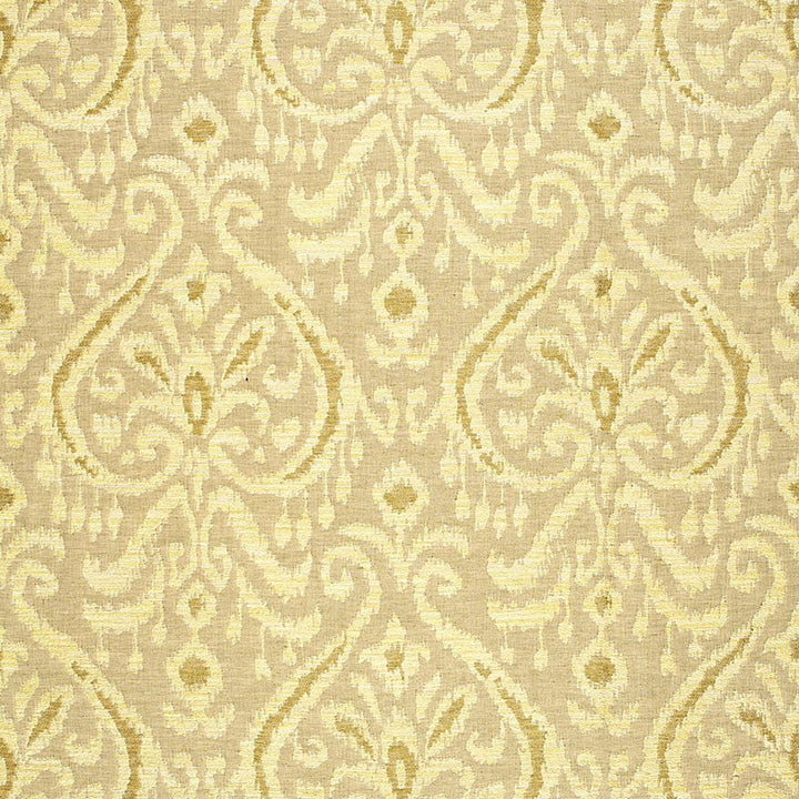 Maroc Linen Damask Sauterne 65633 by Schumacher Designer Fabric CHROMA See Sample ITALY MEDIUM DUTY </p><p>Repeat: Horizontal: 6 7/8" (17CM) and Vertical: 25" (64CM) 55" WIDE (140CM) - Swanky Fabrics -