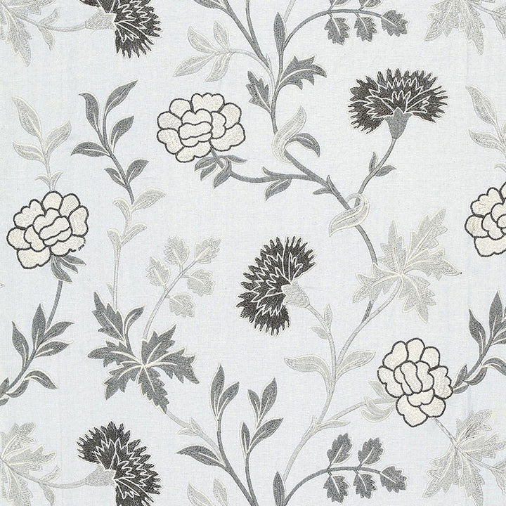 Sheridan Linen Embroidery Grisaille 65663 by Schumacher Designer Fabric CHROMA LINEN 66% VISCOSE 34% INDIA MARTINDALE 8,000 </p><p>Repeat: Horizontal: 25" (64CM) and Vertical: 25" (64CM) 50.25 - Swanky Fabrics -