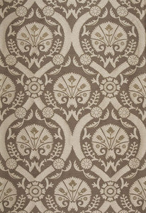 Schumacher Fabric Taza Damask Chanterelle 65772