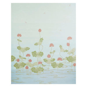 Schumacher Wallpaper Kireina Lotus Mineral 5011692