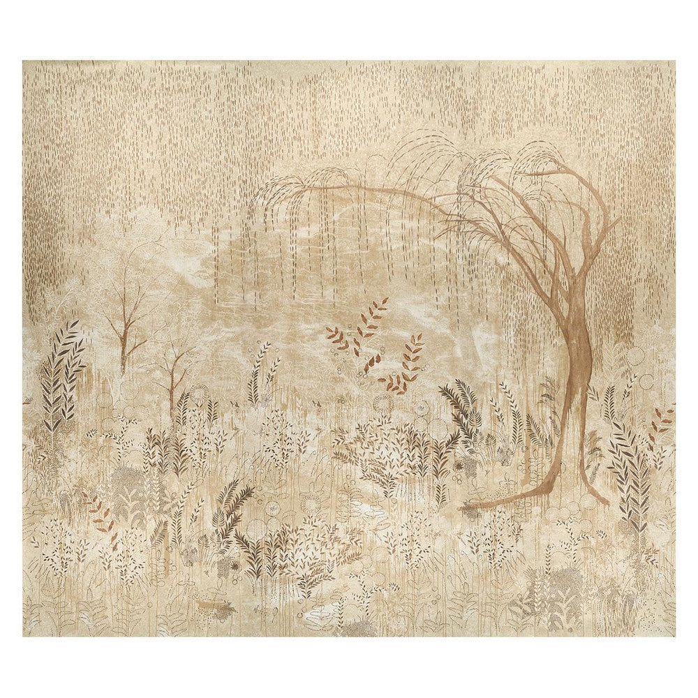 Bisou Gold 5010932 by Schumacher Designer Wallpaper Colette Cosentino - Swanky Fabrics -