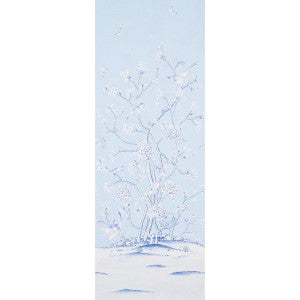 Schumacher Wallpaper Chinois Palais Panel Sky 5007128