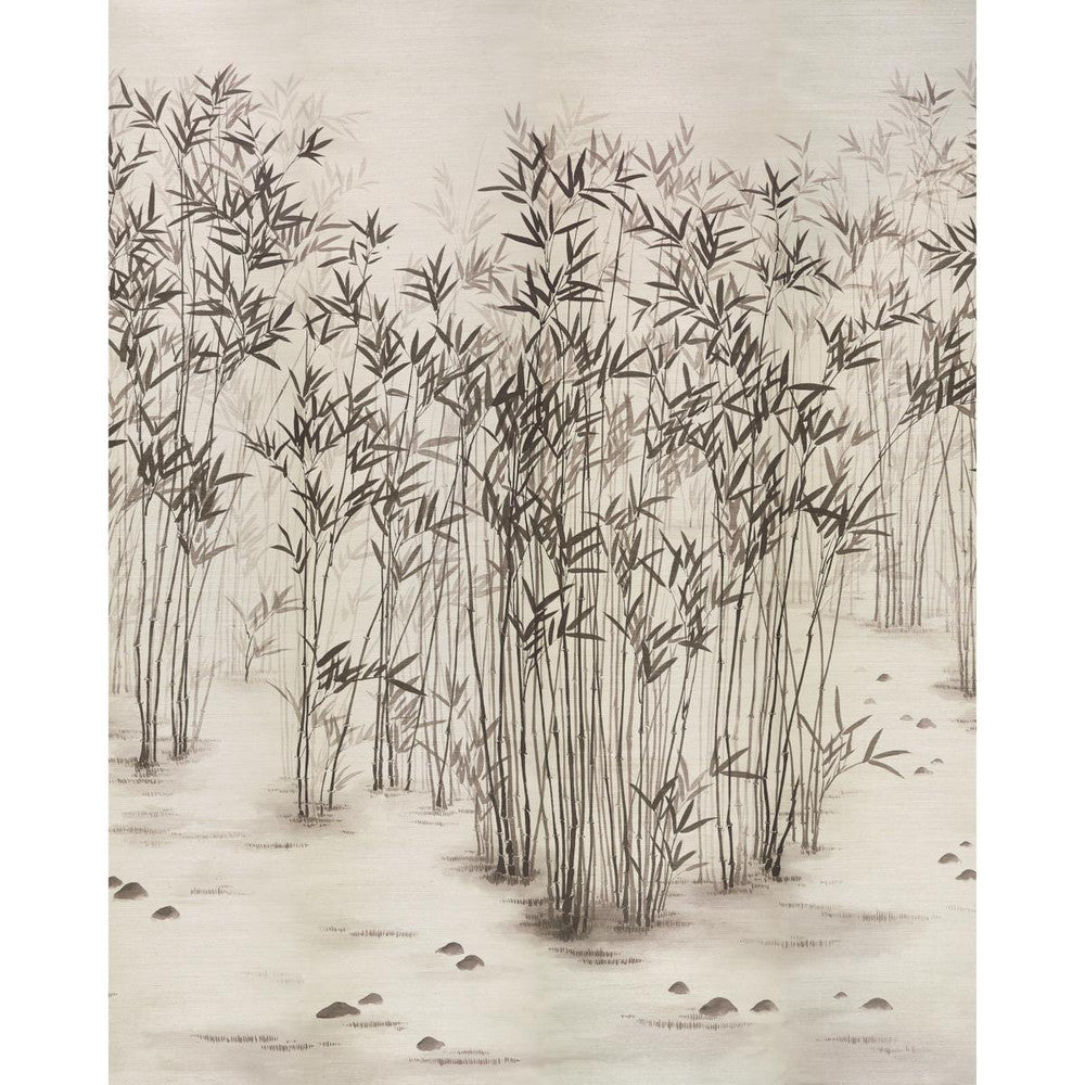 Kanji Sisal Ink 5011780 by Schumacher Designer Wallpaper Perennial Favorites 136.0" - Swanky Fabrics -