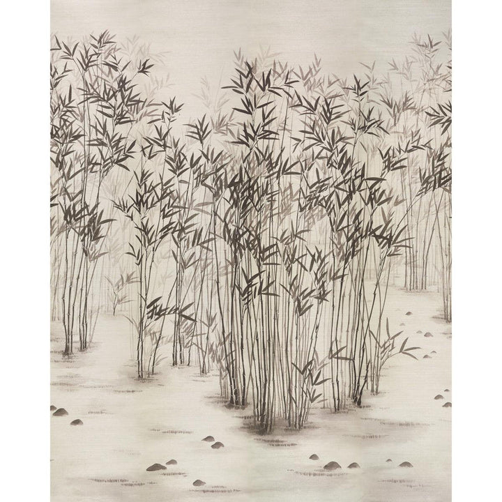 Kanji Sisal Ink 5011780 by Schumacher Designer Wallpaper Perennial Favorites 136.0" - Swanky Fabrics -