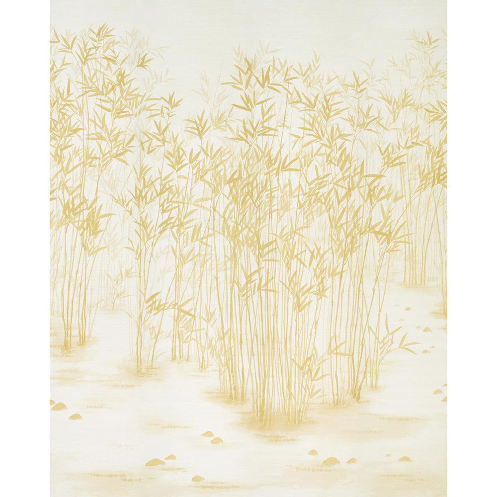 Kanji Sisal Ochre 5011781 by Schumacher Designer Wallpaper Perennial Favorites 136.0" - Swanky Fabrics -